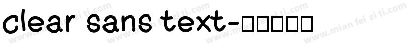 clear sans text字体转换